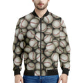 Baseballs 3D Print Men's Bomber Jacket