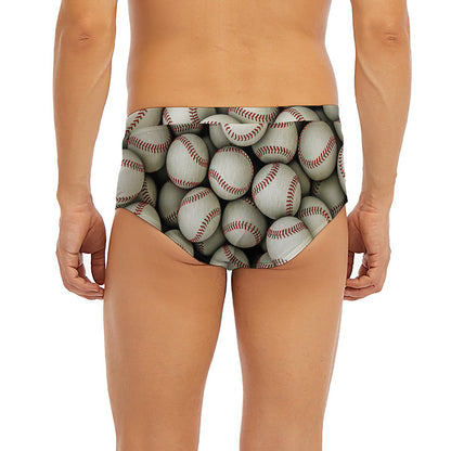 Baseballs 3D Print Men's Briefs