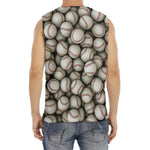 Baseballs 3D Print Men's Fitness Tank Top