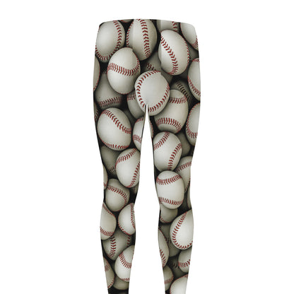 Baseballs 3D Print Men's leggings