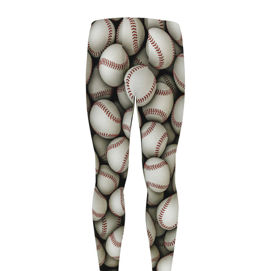 Baseballs 3D Print Men's leggings