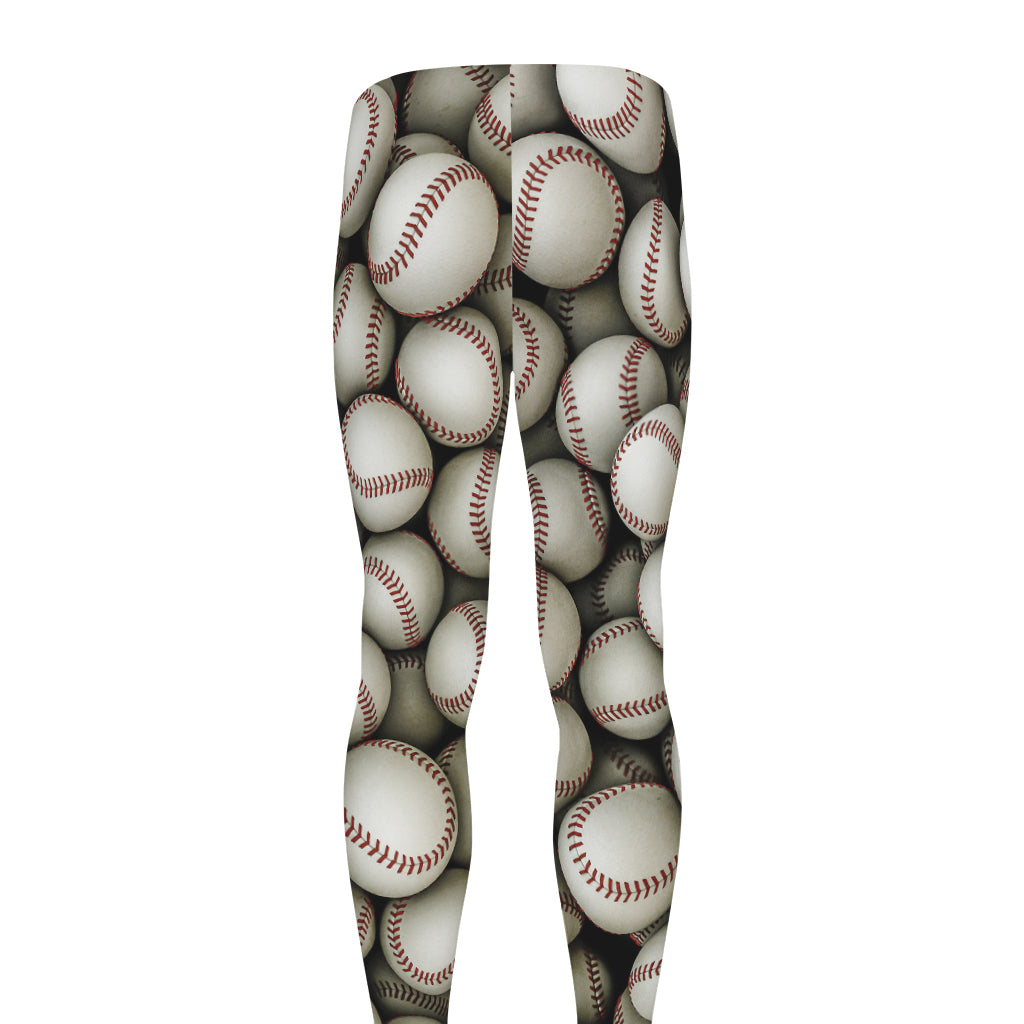 Baseballs 3D Print Men's leggings