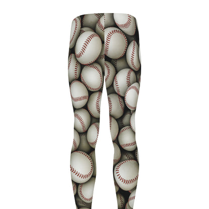 Baseballs 3D Print Men's leggings