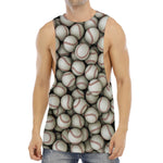 Baseballs 3D Print Men's Muscle Tank Top
