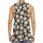 Baseballs 3D Print Men's Muscle Tank Top