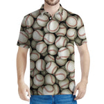 Baseballs 3D Print Men's Polo Shirt