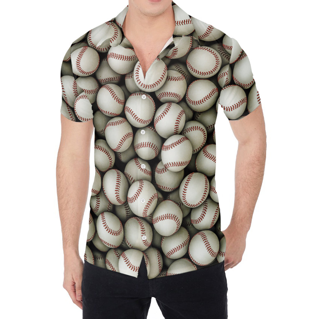 Baseballs 3D Print Men's Shirt