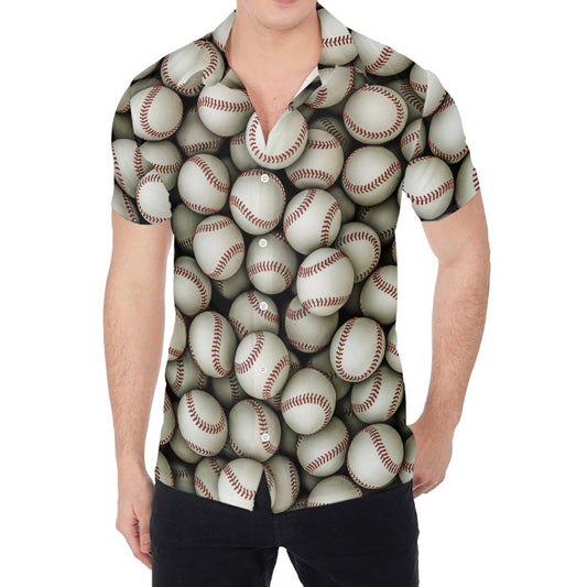 Baseballs 3D Print Men's Shirt