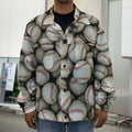 Baseballs 3D Print Men's Shirt Jacket