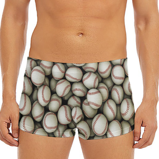 Baseballs 3D Print Men's Short Boxer Briefs