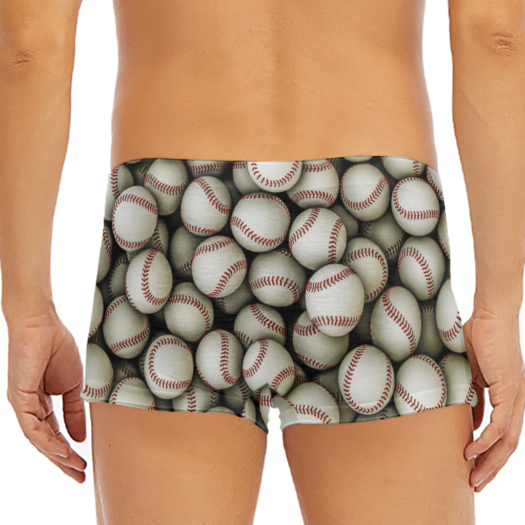Baseballs 3D Print Men's Short Boxer Briefs