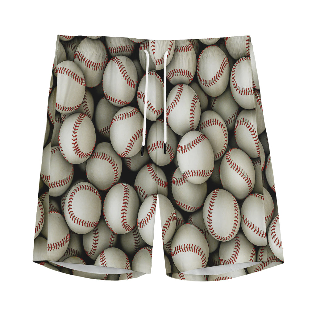 Baseballs 3D Print Men's Sports Shorts