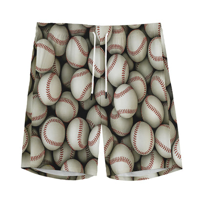Baseballs 3D Print Men's Sports Shorts