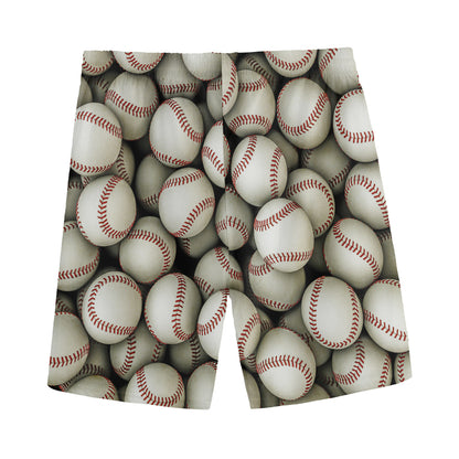 Baseballs 3D Print Men's Sports Shorts