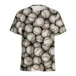 Baseballs 3D Print Men's Sports T-Shirt