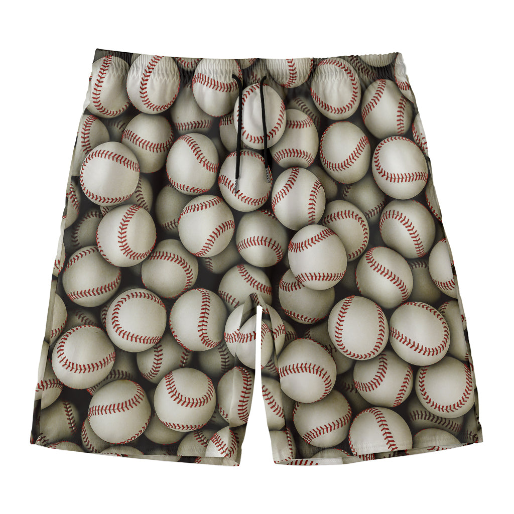 Baseballs 3D Print Men's Swim Trunks