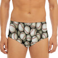 Baseballs 3D Print Men's Triangle Swim Briefs