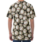 Baseballs 3D Print Men's Velvet T-Shirt