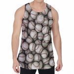 Baseballs 3D Print Men's Velvet Tank Top