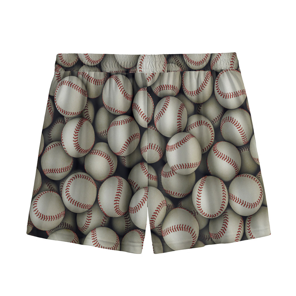 Baseballs 3D Print Mesh Shorts