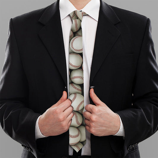 Baseballs 3D Print Necktie