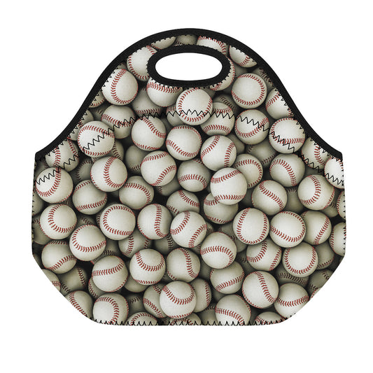 Baseballs 3D Print Neoprene Lunch Bag