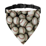 Baseballs 3D Print Over The Collar Dog Bandana