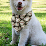Baseballs 3D Print Over The Collar Dog Bandana