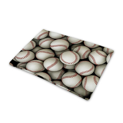 Baseballs 3D Print Pet Cooling Mat Cover