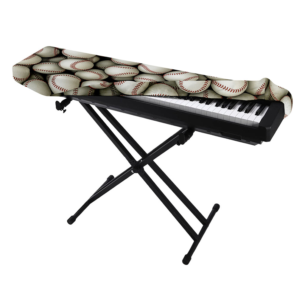 Baseballs 3D Print Piano Keyboard Cover