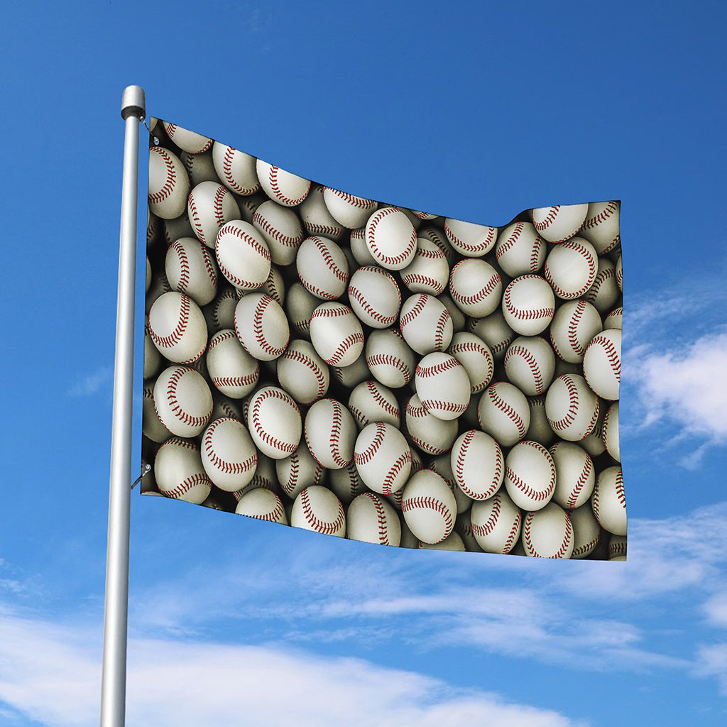 Baseballs 3D Print Polyester Flag