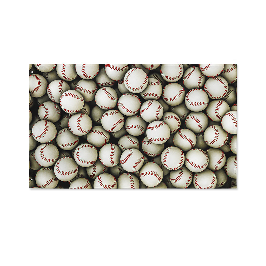 Baseballs 3D Print Polyester Flag
