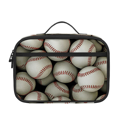 Baseballs 3D Print Portable Lunch Bag