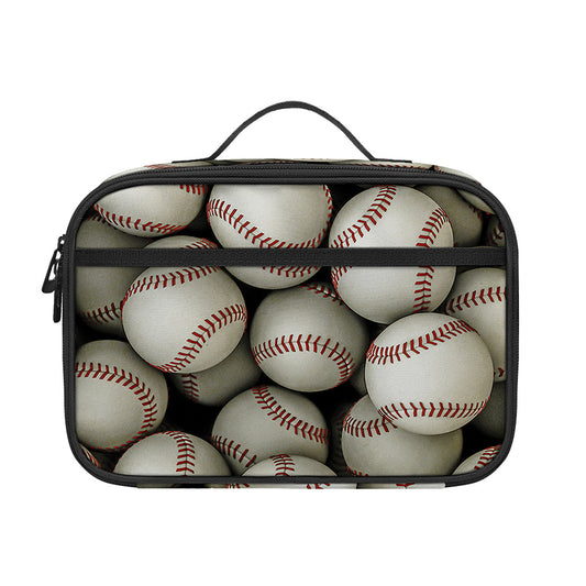 Baseballs 3D Print Portable Lunch Bag