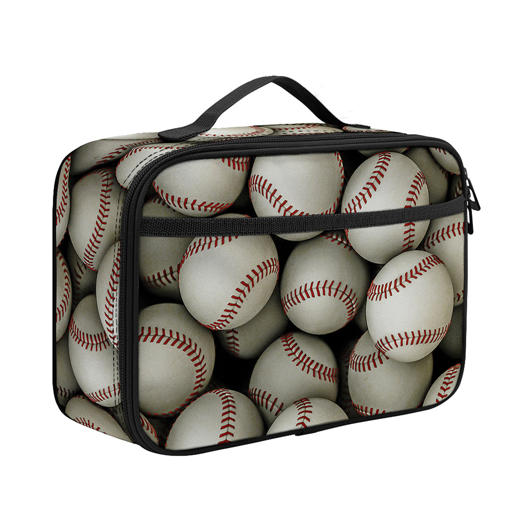 Baseballs 3D Print Portable Lunch Bag