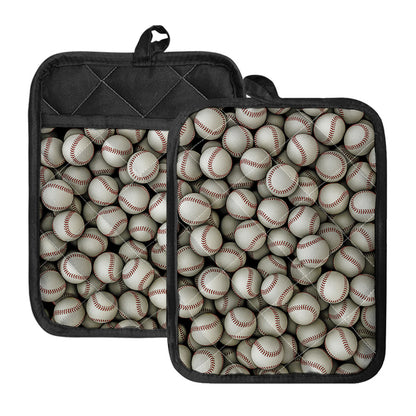 Baseballs 3D Print Pot Holders With Pocket