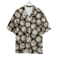Baseballs 3D Print Rayon Hawaiian Shirt