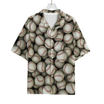 Baseballs 3D Print Rayon Hawaiian Shirt