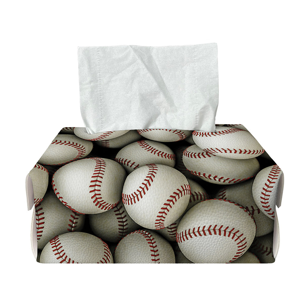 Baseballs 3D Print Rectangle Tissue Box Cover