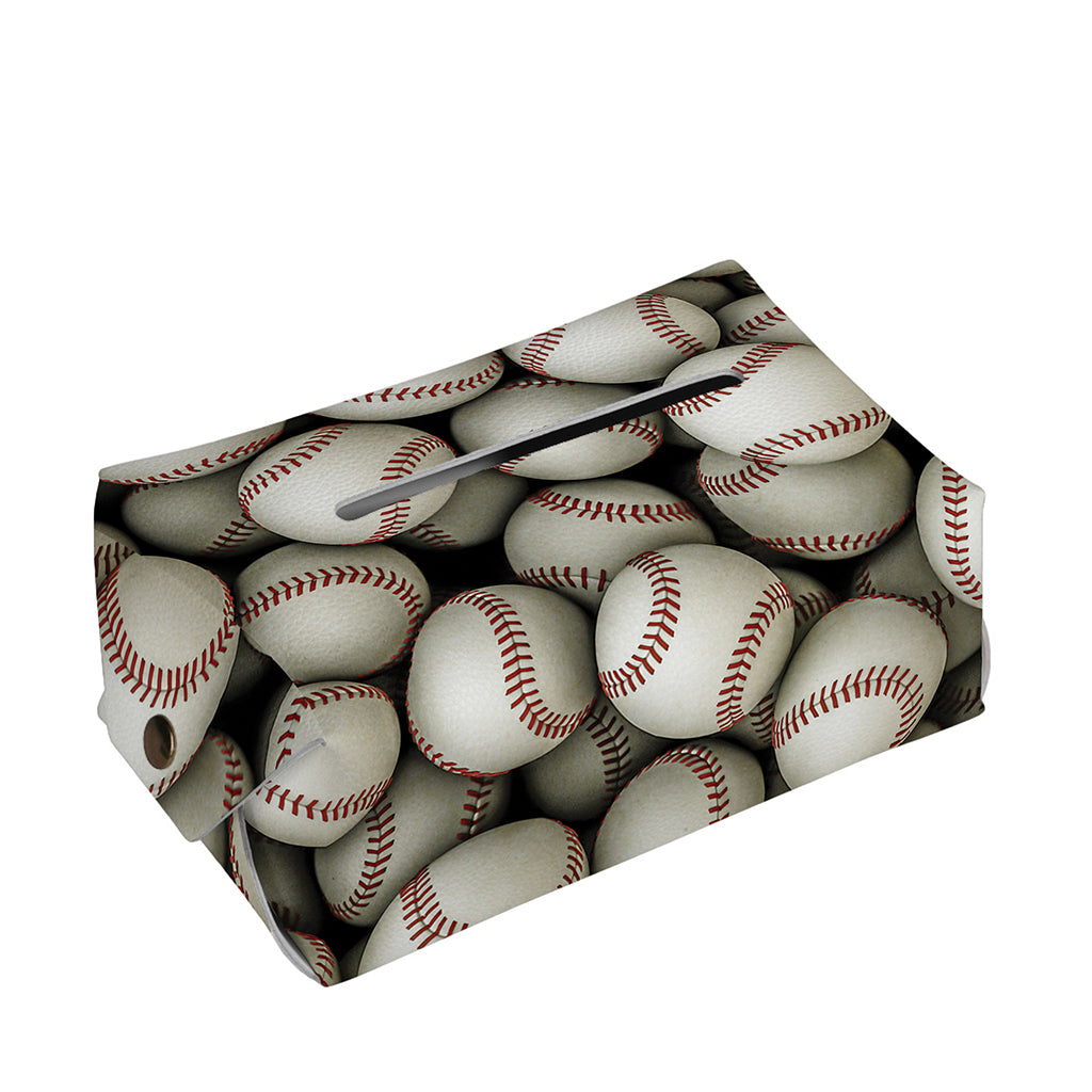 Baseballs 3D Print Rectangle Tissue Box Cover