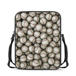 Baseballs 3D Print Rectangular Crossbody Bag