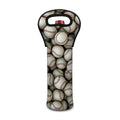 Baseballs 3D Print Single Neoprene Wine Tote