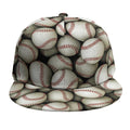 Baseballs 3D Print Snapback Cap