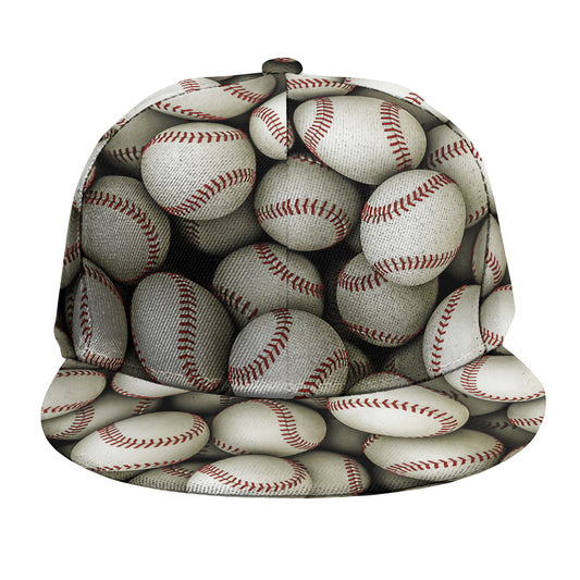 Baseballs 3D Print Snapback Cap