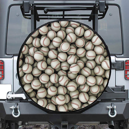 Baseballs 3D Print Tire Cover