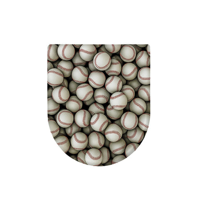 Baseballs 3D Print Toilet Lid Cover
