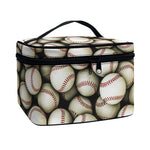 Baseballs 3D Print Travel Makeup Bag
