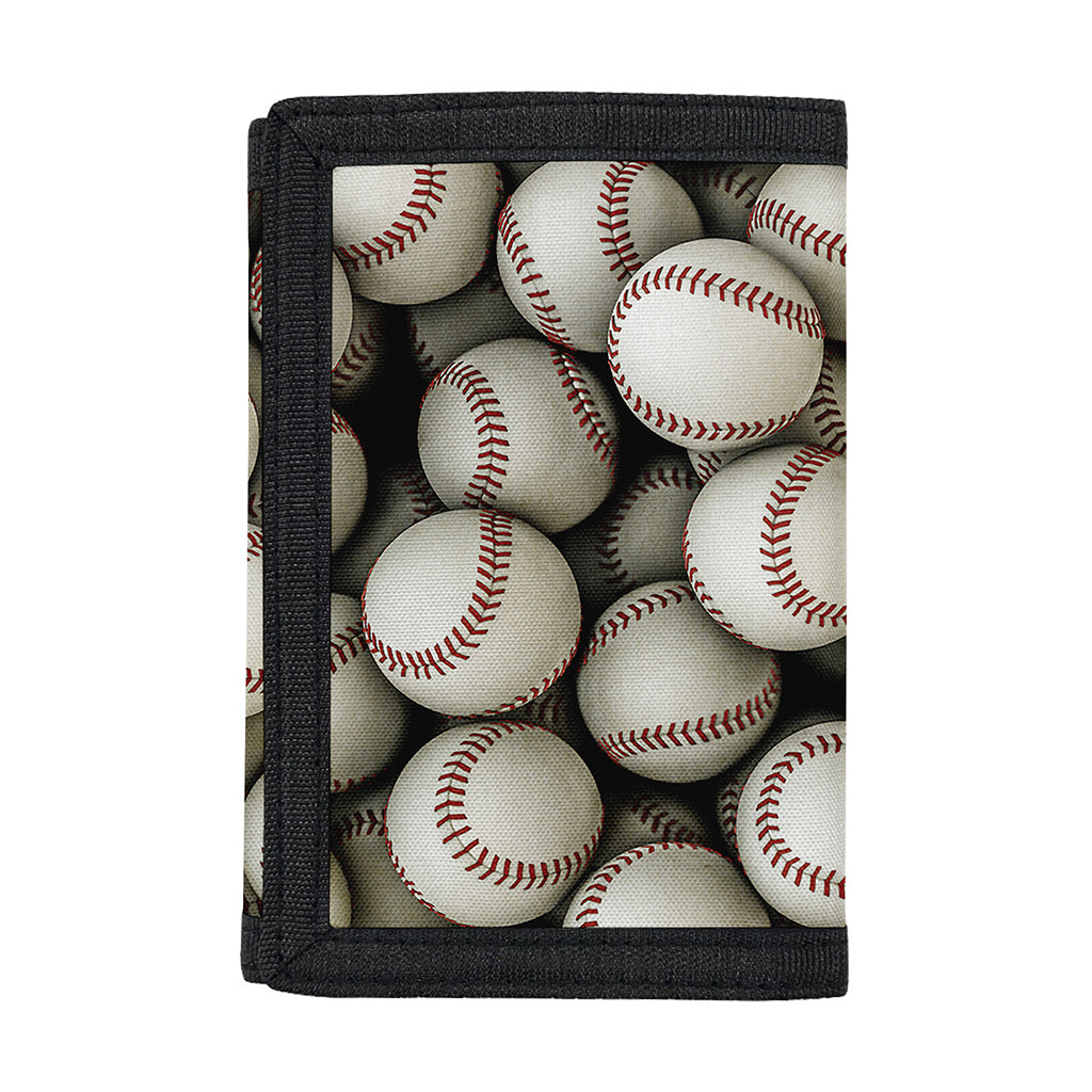 Baseballs 3D Print Trifold Wallet