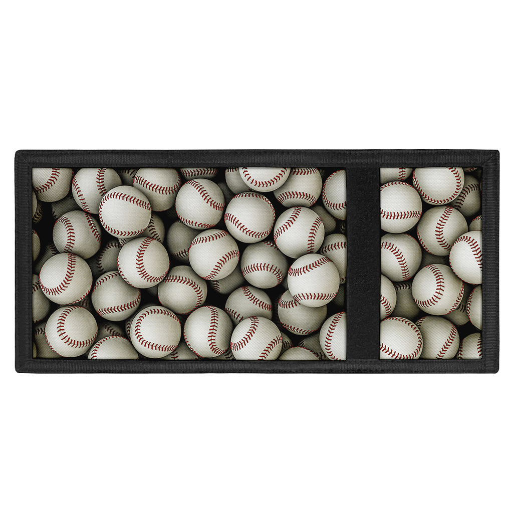 Baseballs 3D Print Trifold Wallet