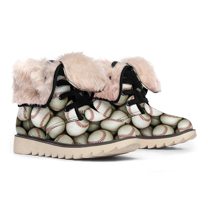 Baseballs 3D Print Winter Boots
